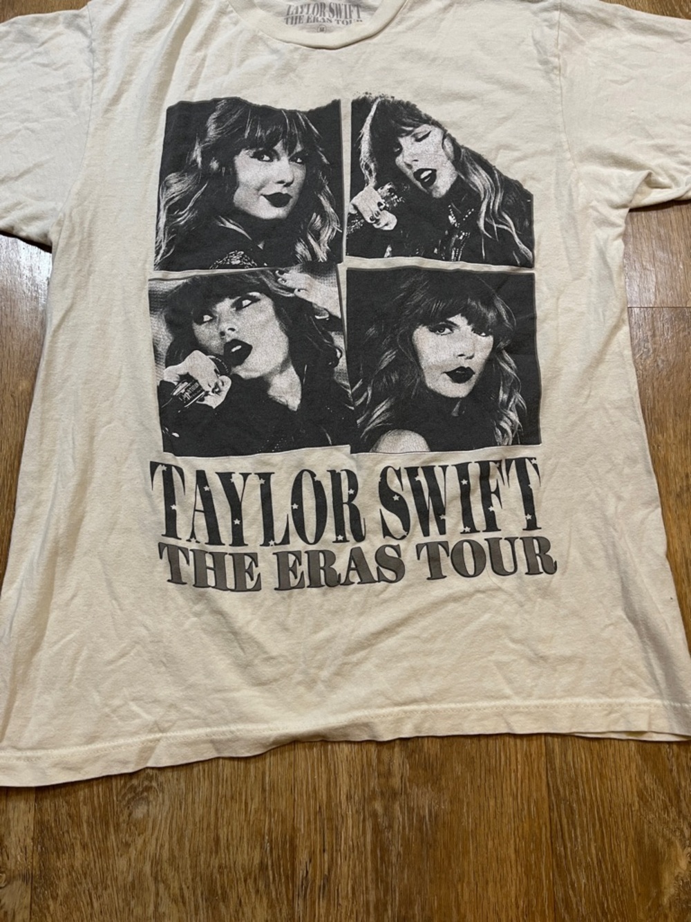 Taylor Swift The Eras Tour Graphic Concert Tee T-Shirt Medium M Folklore Cream - Picture 3 of 12
